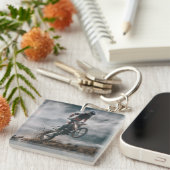 Motocross Rider Schlüsselanhänger (Vorderseite rechts)