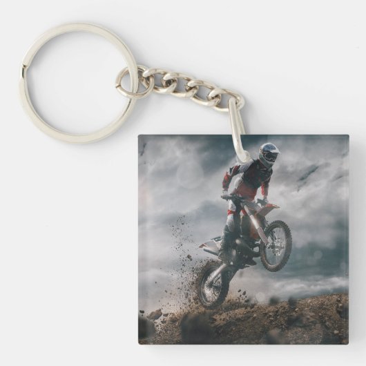 Motocross Rider Schlüsselanhänger (Vorderseite)