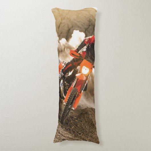 Motocross Rider Seitenschläferkissen (Vorderseite Vertikal)