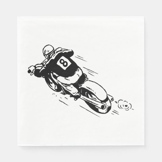 Motocross Rider Serviette (Vorderseite)