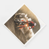 Motocross Rider Serviette (Ecke)