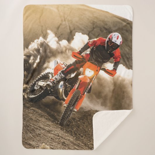 Motocross Rider Sherpadecke (Vorderseite)