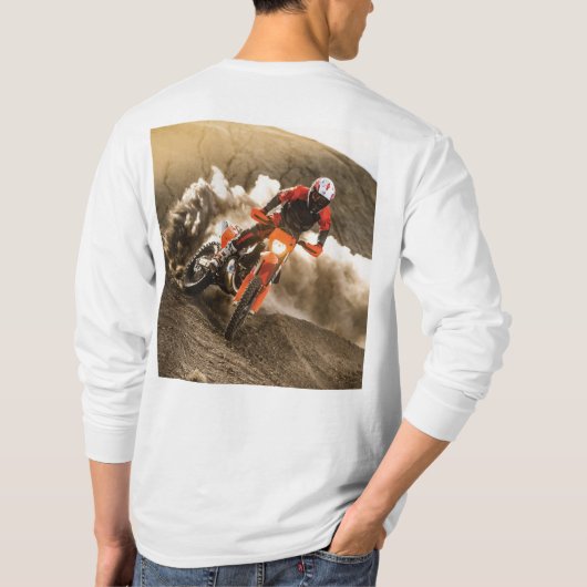 Motocross Rider T-Shirt (Rückseite)