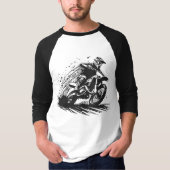 MOTOCROSS RIDER THRILL TEE SHIRT BINARY FARBEN (Vorderseite)
