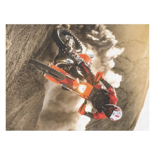 Motocross Rider Tischdecke (Vorderseite (Horizontal))