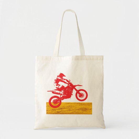 Motocross Rider Tote Bag Tragetasche (Vorne)