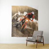 Motocross Rider Wandteppich (Beispiel)