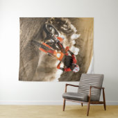 Motocross Rider Wandteppich (Beispiel (Horizontal))