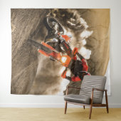 Motocross Rider Wandteppich (Beispiel (Horizontal))