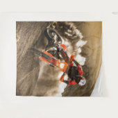 Motocross Rider Wandteppich (Vorderseite (Horizontal))