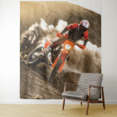 Motocross Rider Wandteppich (Beispiel)
