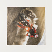 Motocross Rider Wandteppich (Vorderseite (Horizontal))