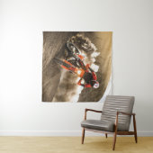 Motocross Rider Wandteppich (Beispiel (Horizontal))