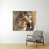 Motocross Rider Wandteppich (Beispiel (Horizontal))