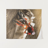 Motocross Rider Wandteppich (Vorderseite (Horizontal))