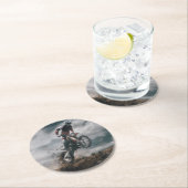 Motocross Runder Pappuntersetzer (Vor Ort)