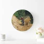 Motocross Schmutz-Fahrrad Meister-Rennen Große Wanduhr (Zuhause)