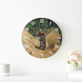 Motocross Schmutz-Fahrrad Meister-Rennen Große Wanduhr (Zuhause)