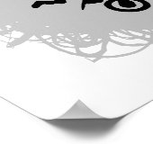 Motocross Scribble Style Poster (Ecke)