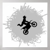 Motocross Scribble Style Poster (Vorne)