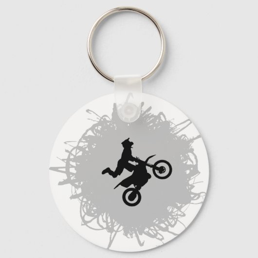 Motocross Scribble Style Schlüsselanhänger (Vorderseite)