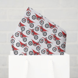 Motocross-Seidenpapier, Dirt-Bike-Dekorationspapie Seidenpapier