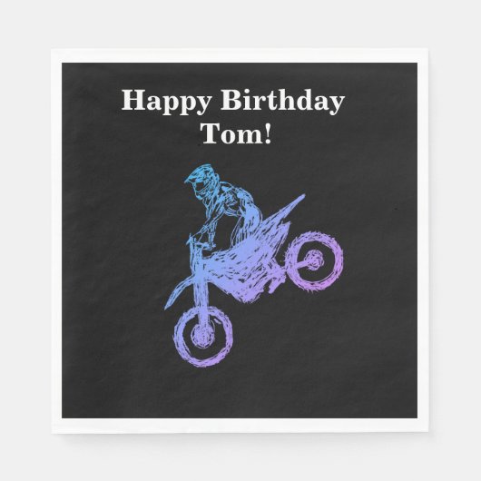 Motocross Serviette (Vorderseite)