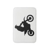 Motocross-Silhouette Badematte (Vorderseite Vertikal)
