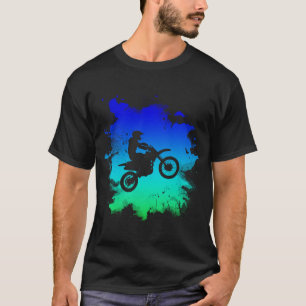 Motocross-Silhouette im Einsatz für den Geländewag T-Shirt