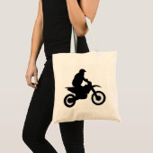 Motocross-Silhouette Tragetasche (Vorderseite (Produkt))