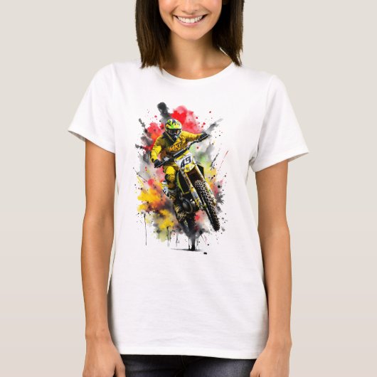 Motocross Splash T-Shirt (Vorderseite)