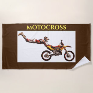 MOTOCROSS Strandtuch. Strandtuch