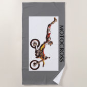 MOTOCROSS Strandtuch. Strandtuch (Vorderseite)