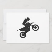 Motocross-Treiber - Hintergrundfarbe auswählen Einladung (Rückseite)