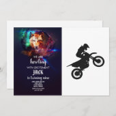 Motocross-Treiber - Hintergrundfarbe auswählen Einladung (Vorne/Hinten)