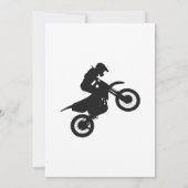 Motocross-Treiber - Wählen Sie die Hintergrundfarb Einladung (Rückseite)
