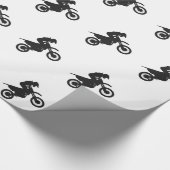 Motocross-Treiber - Wählen Sie die Hintergrundfarb Geschenkpapier (Ecke)