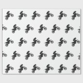 Motocross-Treiber - Wählen Sie die Hintergrundfarb Geschenkpapier (Flach)