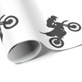 Motocross-Treiber - Wählen Sie die Hintergrundfarb Geschenkpapier (Rolleneckpunkt)