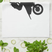 Motocross-Treiber - Wählen Sie die Hintergrundfarb Geschirrtuch (Gefaltet)