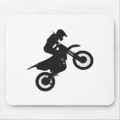 Motocross-Treiber - Wählen Sie die Hintergrundfarb Mousepad (Vorne)
