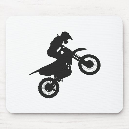 Motocross-Treiber - Wählen Sie die Hintergrundfarb Mousepad (Vorne)
