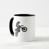 Motocross-Treiber - Wählen Sie die Hintergrundfarb Tasse (Vorderseite Links)