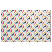 Motocross-Tricolor Emblem Stoff (Fat Quarter (45,7 x 55,9 cm))