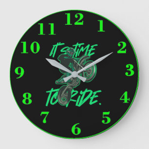 Motocross-Uhr Große Wanduhr