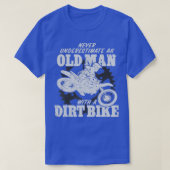 Motocross Unterschätzt niemals einen alten Mann mi T-Shirt (Design vorne)
