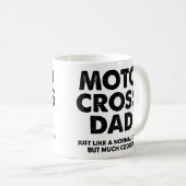 Motocross-Vater-lustige Schmutz-Mike-Tasse oder Kaffeetasse (VorderseiteRechts)