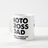 Motocross-Vater-lustige Schmutz-Mike-Tasse oder Kaffeetasse (Vorderseite Links)