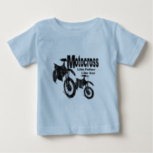 Motocross Vater/Sohn Baby T-shirt