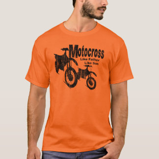 Motocross Vater/Sohn T-Shirt